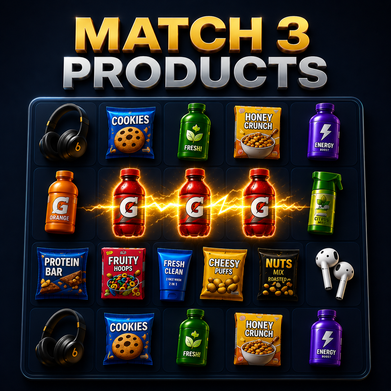 Match 3 Products key art