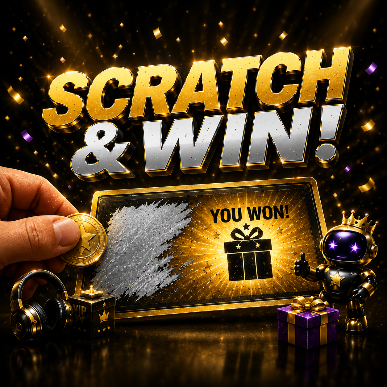 Scratch & Win key art