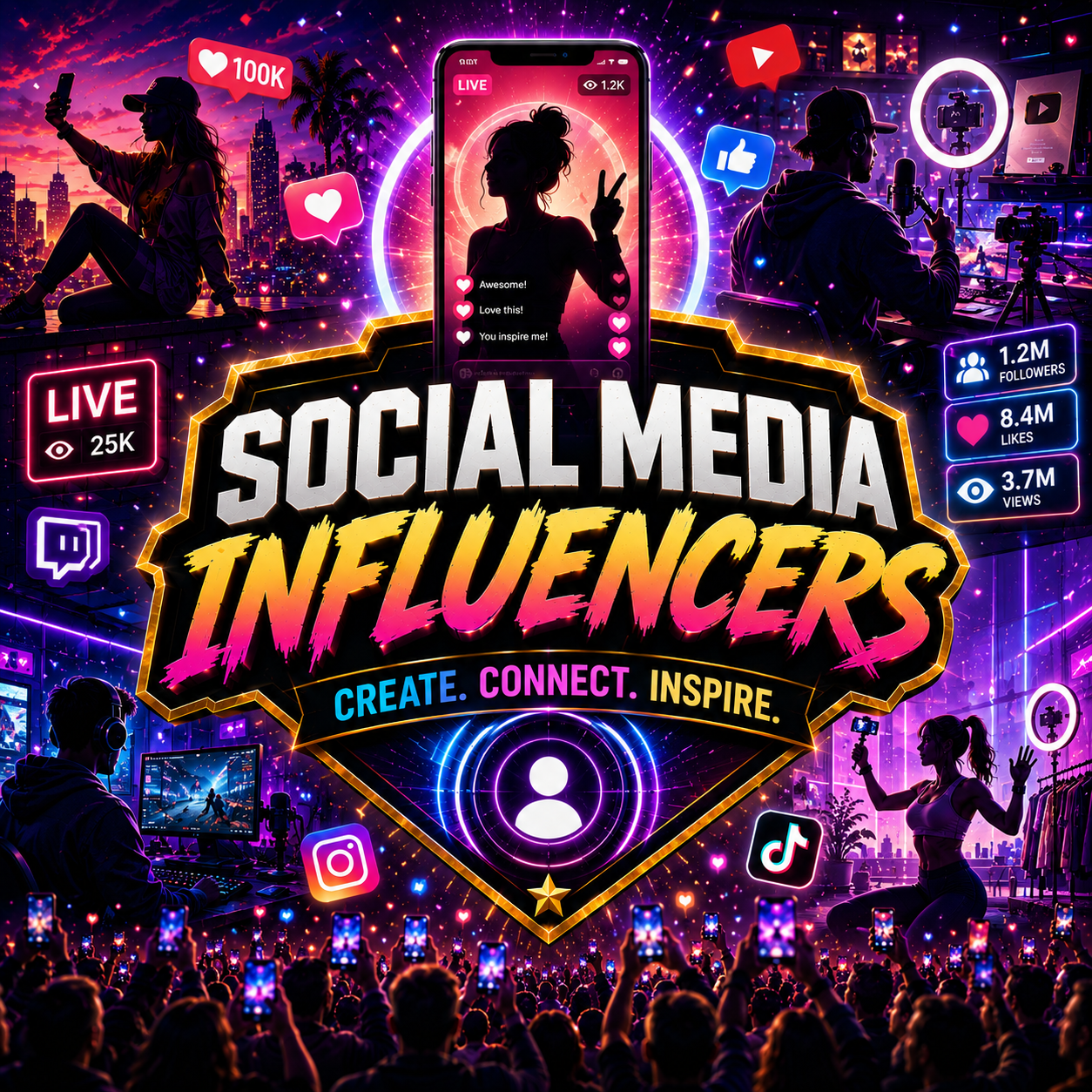 Social Media Influencers key art