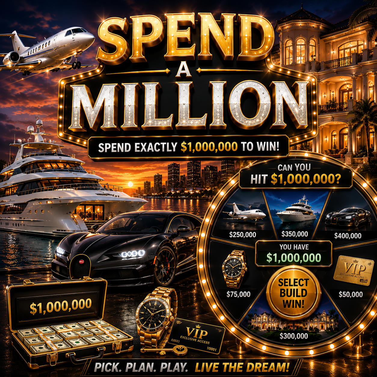 Spend a Million key art